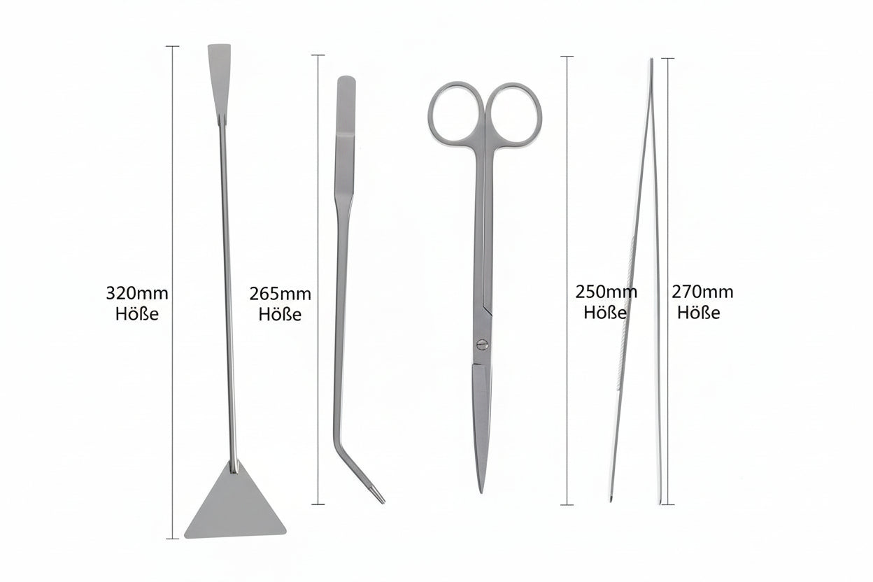 Pflanzentool-Set aus Edelstahl