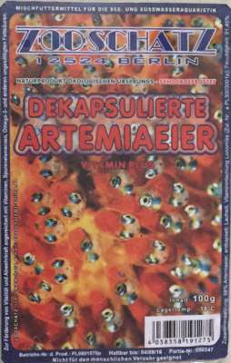 Dekapsulierte Artemiaeier 100g