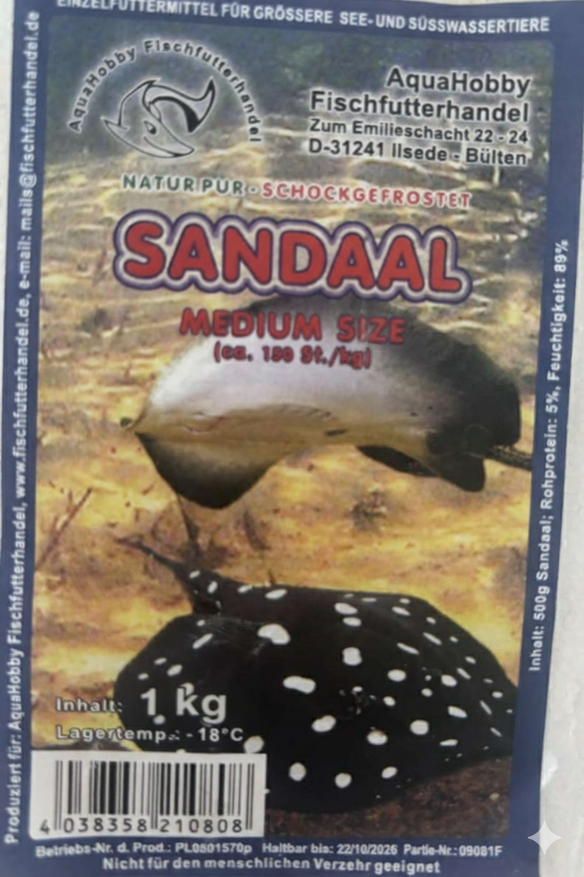 Sandaal/Tobiasfisch 500g und 1kg Tafel
