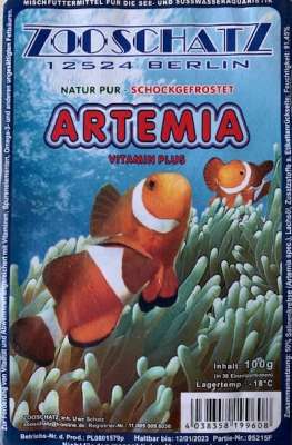 Artemia 100g und 500g Tafel