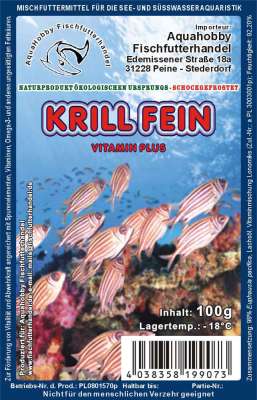 Krill fein 100g Tafel