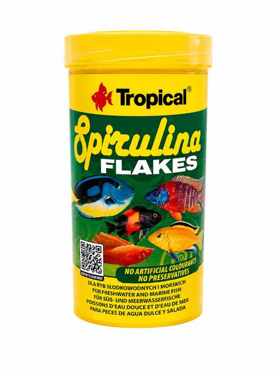Tropical Spirulina Flakes 250 ml – Flockenfutter mit Spirulina