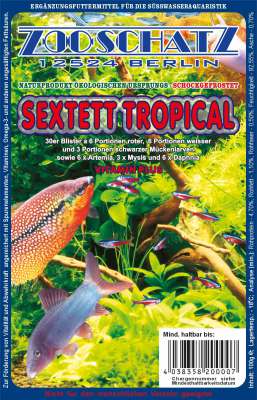 Sextett Tropical Vitamin Plus 100 g | Frostfutter-Tafel