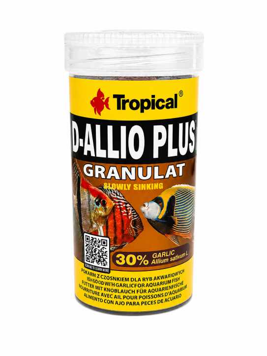 Tropical D-Allio Plus Granulat 250 ml – Fischfutter mit 30 % Knoblauch
